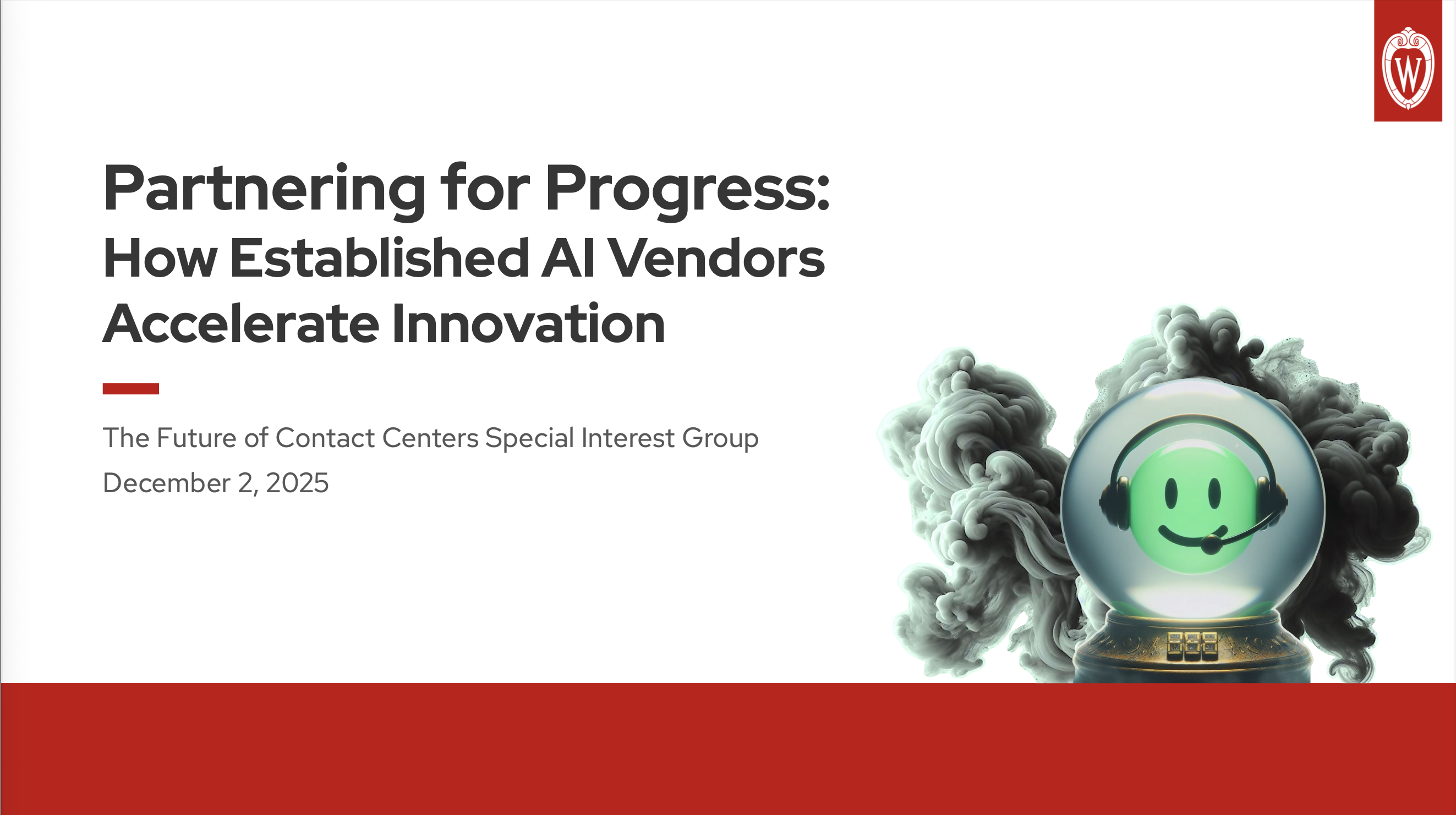2. UWEBC Presentation Slides: Partnering for Progress: How Established Al Vendors Accelerate Innovation thumbnail